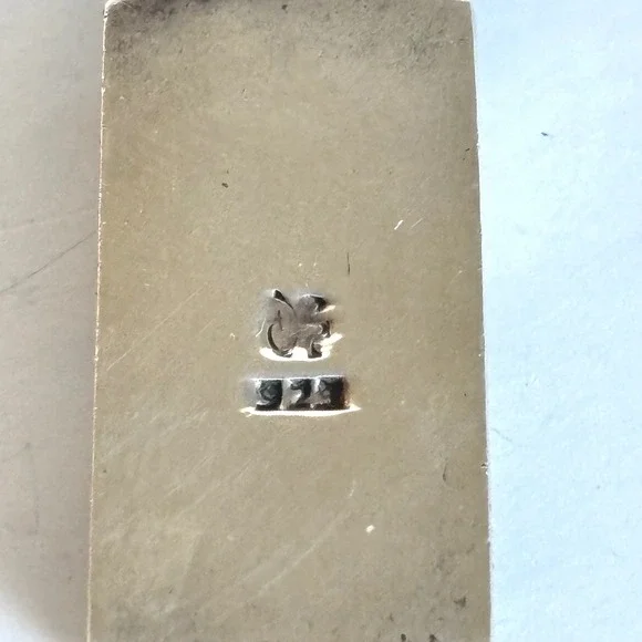 Modernist Sterling Silver Multi Stone Pendant Inlay Wearable Art Signed 925 - Picture 6 of 8